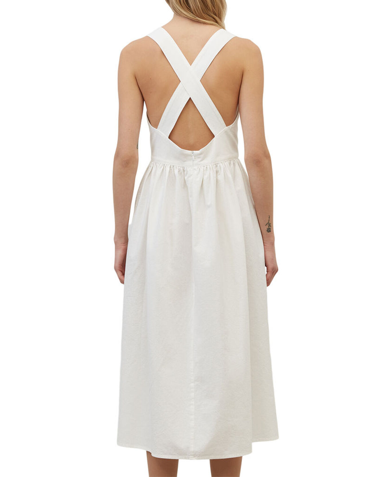 Marc O'Polo Robe Croisée Maxi Kl écrue