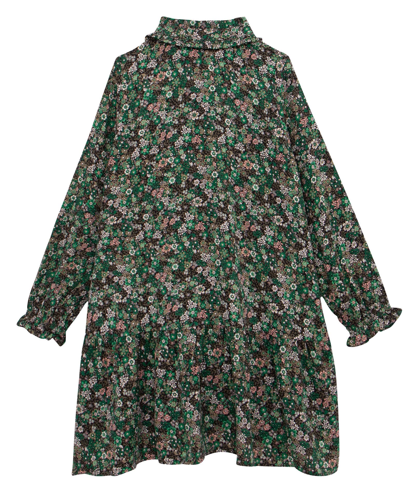Robe ample à col rond | Kaki