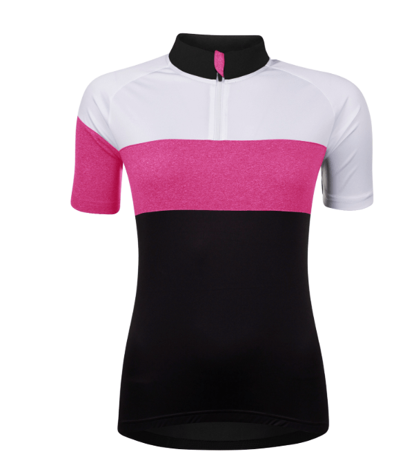 Force View Cykeltrøje - Kvinde - Sort / Pink / Hvid