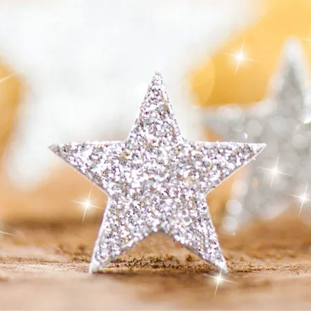 Sigel Weihnachtspapier Glitter Stars, A4, 100 Blatt