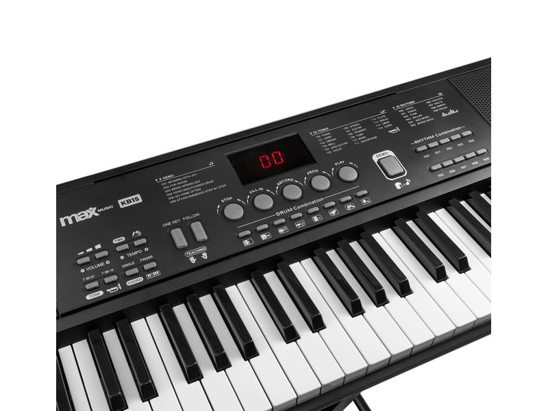 MAX Keyboard KB15SET Elektronisches Keyboard-Set mit 61 Tasten