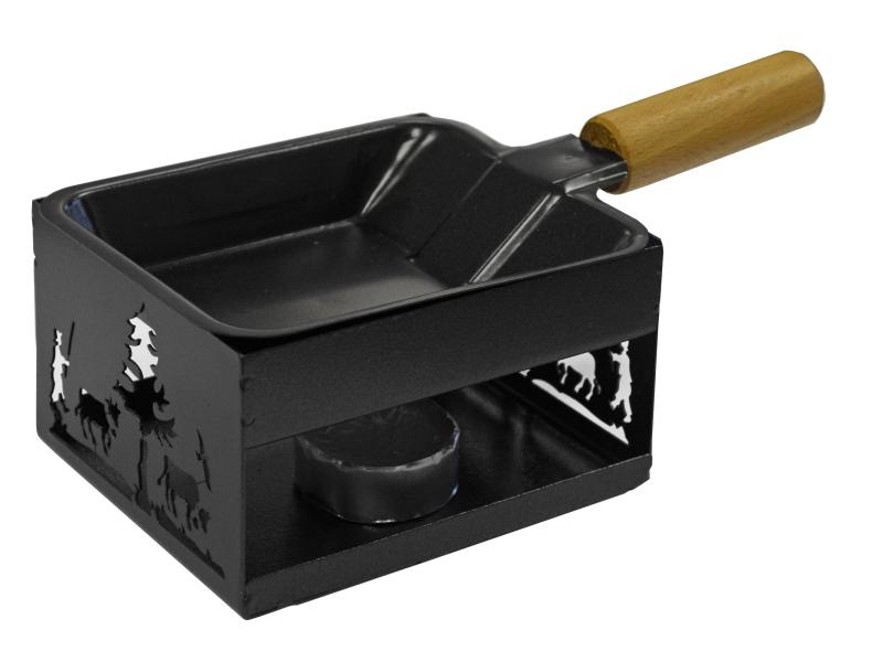 Heidi Cheese Line Teelicht-Raclette Uno Schwarz Racletteofen für eine Person