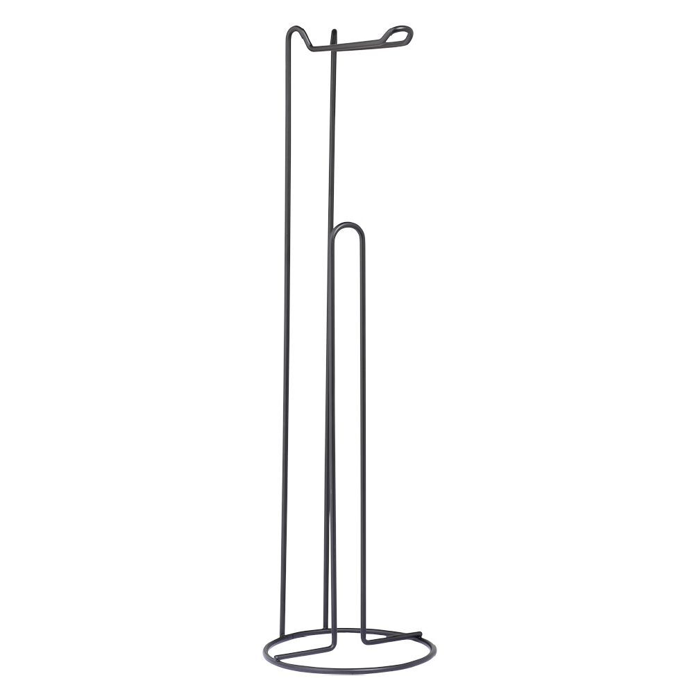 Support papier WC métal noir