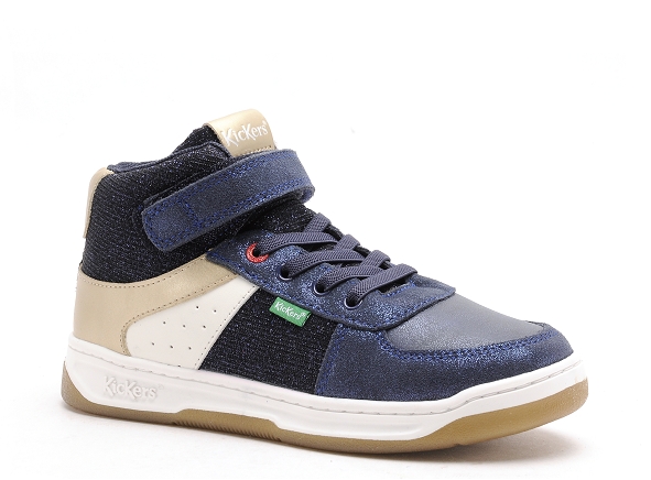 Kickers boots bottine enfant kickalen bleu