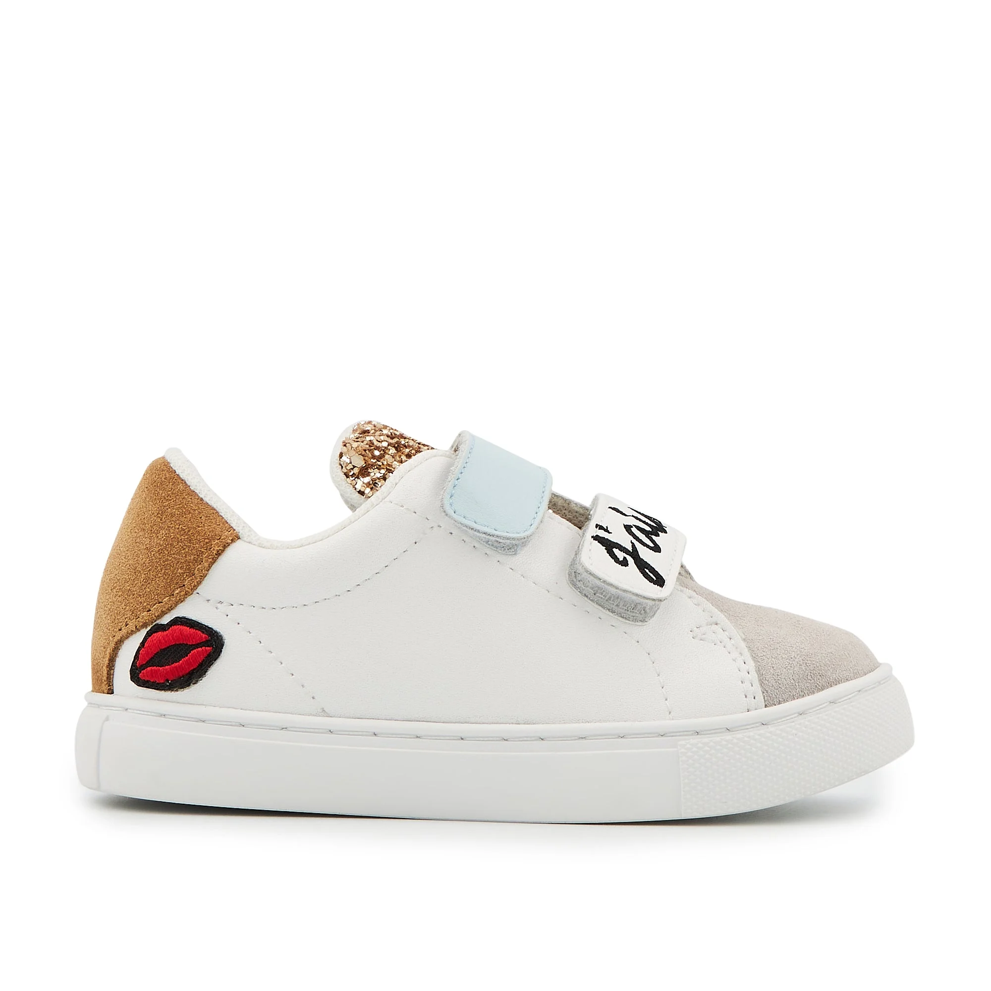 MINI EDITH J'AIME PAPA - Sneakers en cuir | Blanc