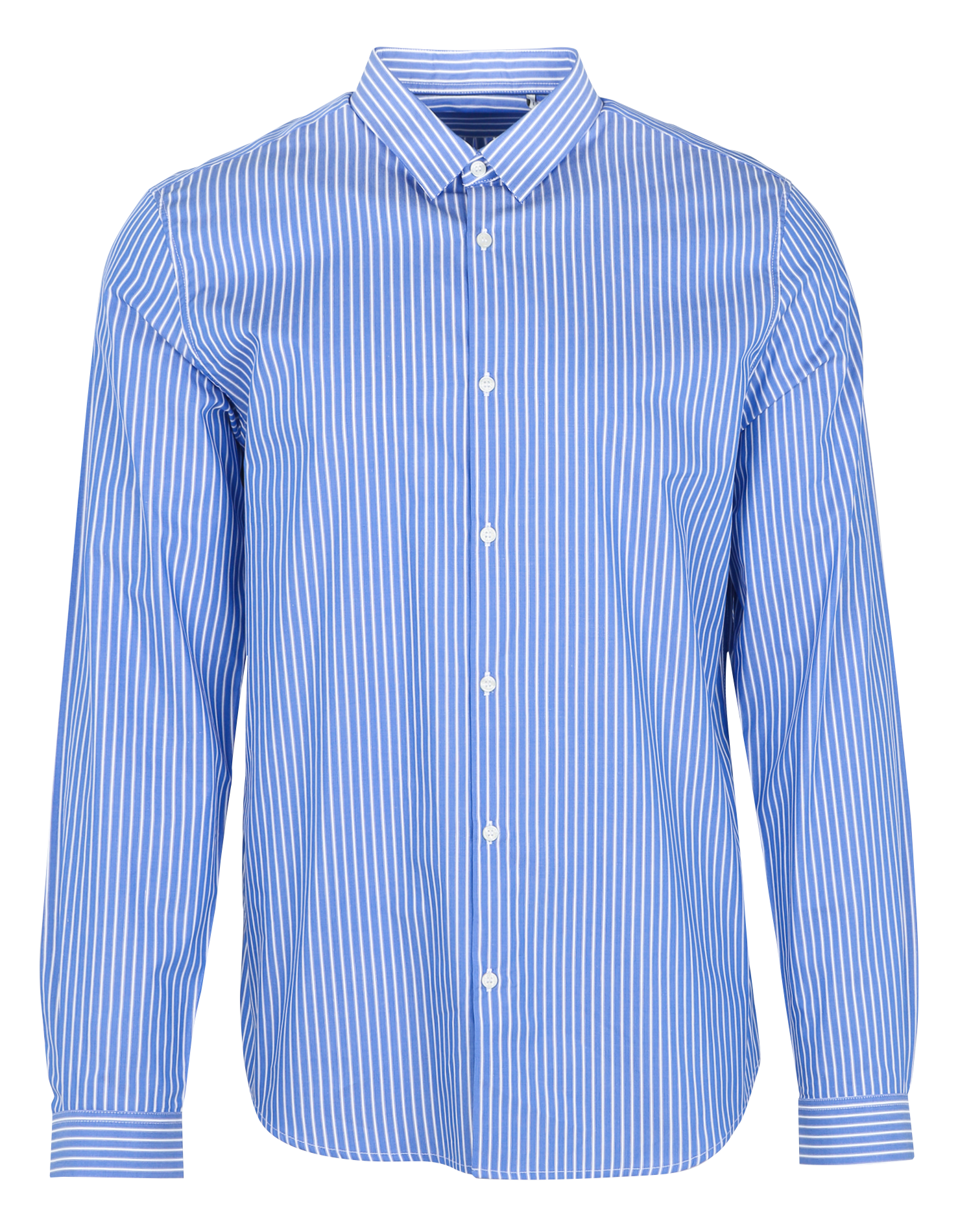 Chemise col classique en coton | Bleu