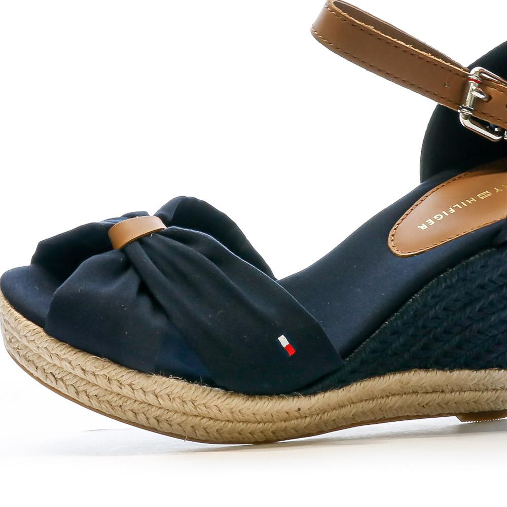 Tommy Hilfiger Sandales Compensées Marine Femme Tommy Hilfiger 10cm