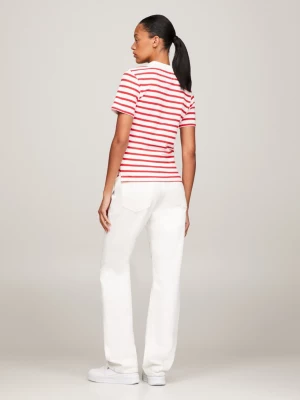Polo listrada slim fit da coleção 1985