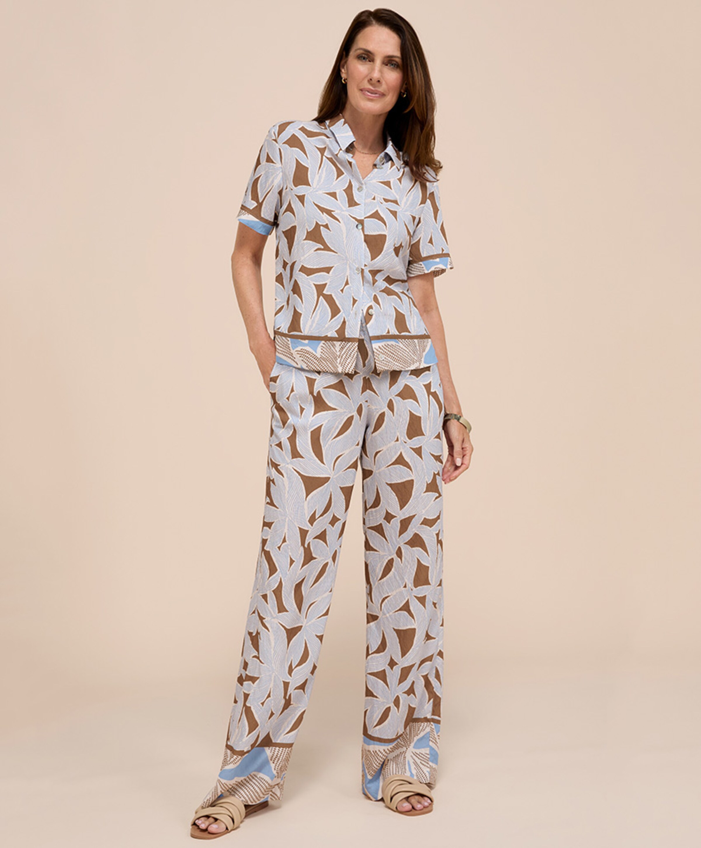 Bianca PARIGI dames broek bruin