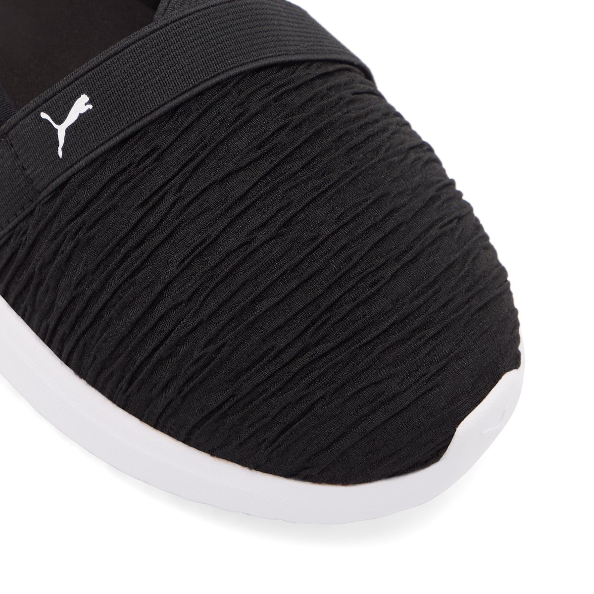 PUMA-Adelina-Baskets - Talon plat - Noir