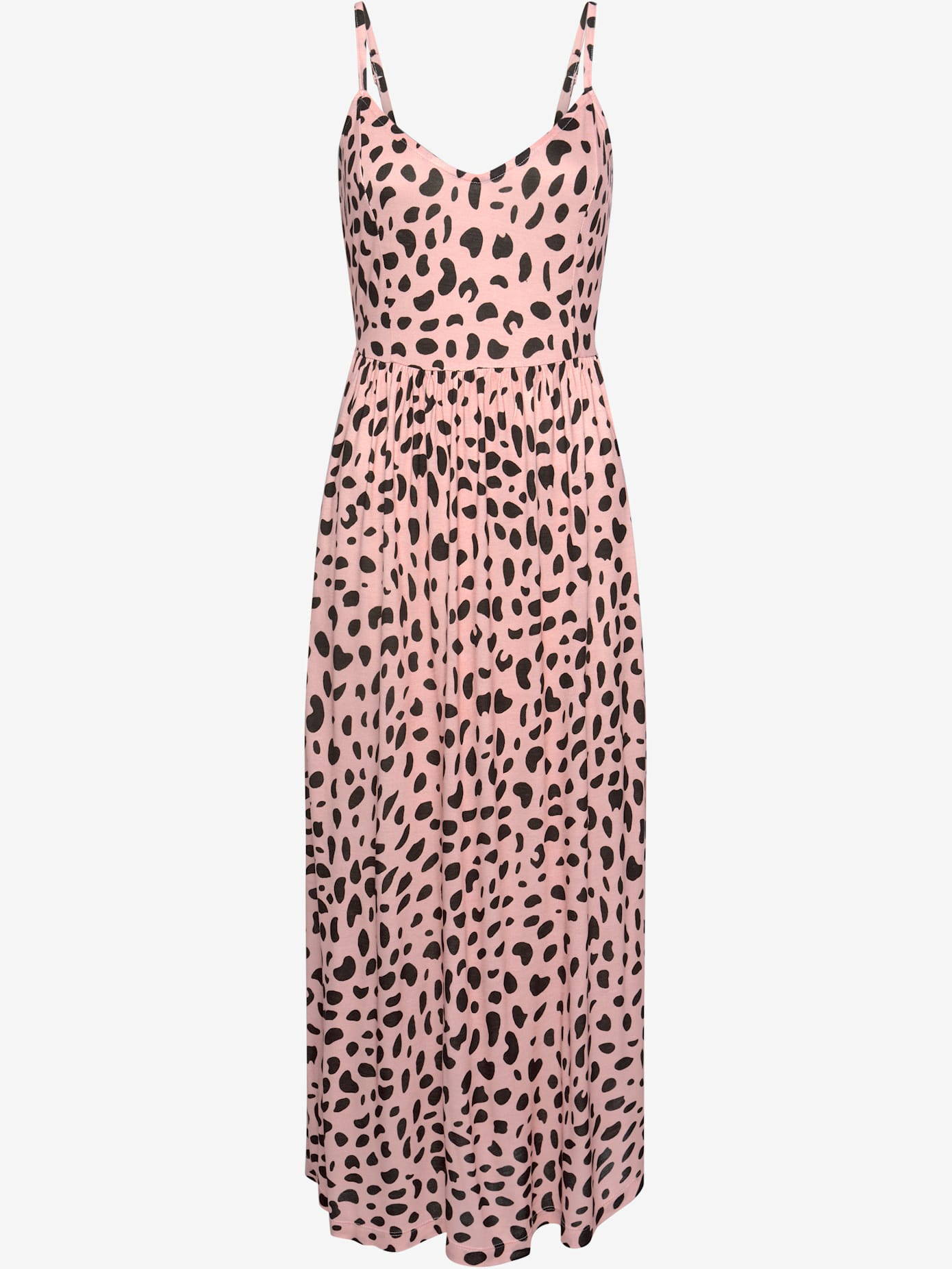 Robe mi-longue encolure en v