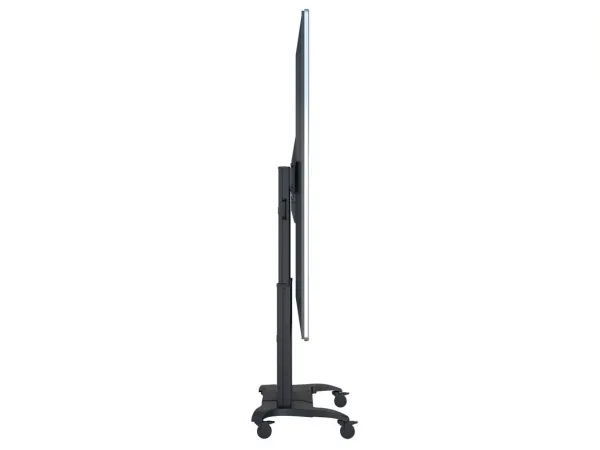 Multibrackets M Public Dual Pillar 180 HD - Vogn med hjul - for fladt panel - aluminium - sort - skærmstørrelse: 60