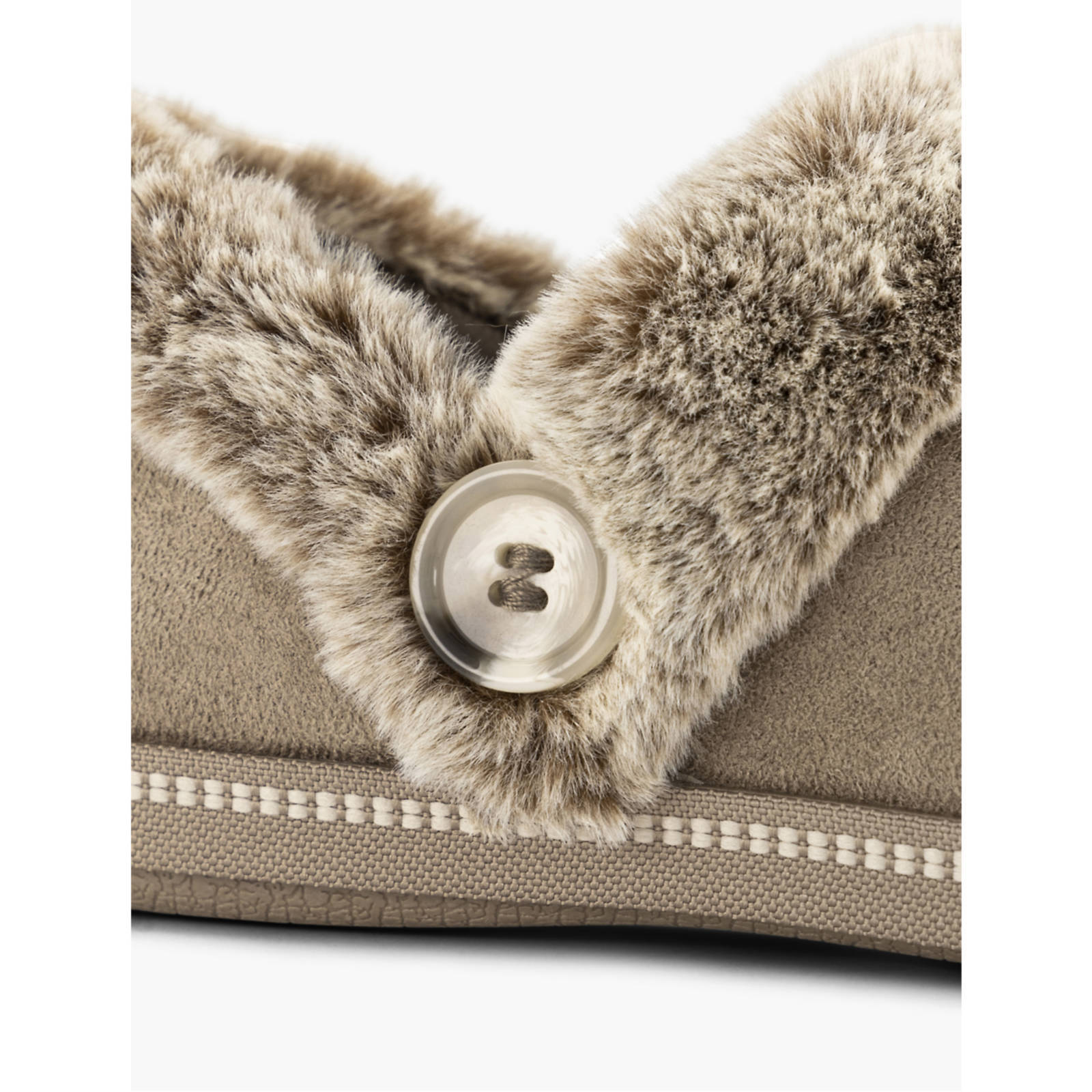 Skechers pantoffels taupe