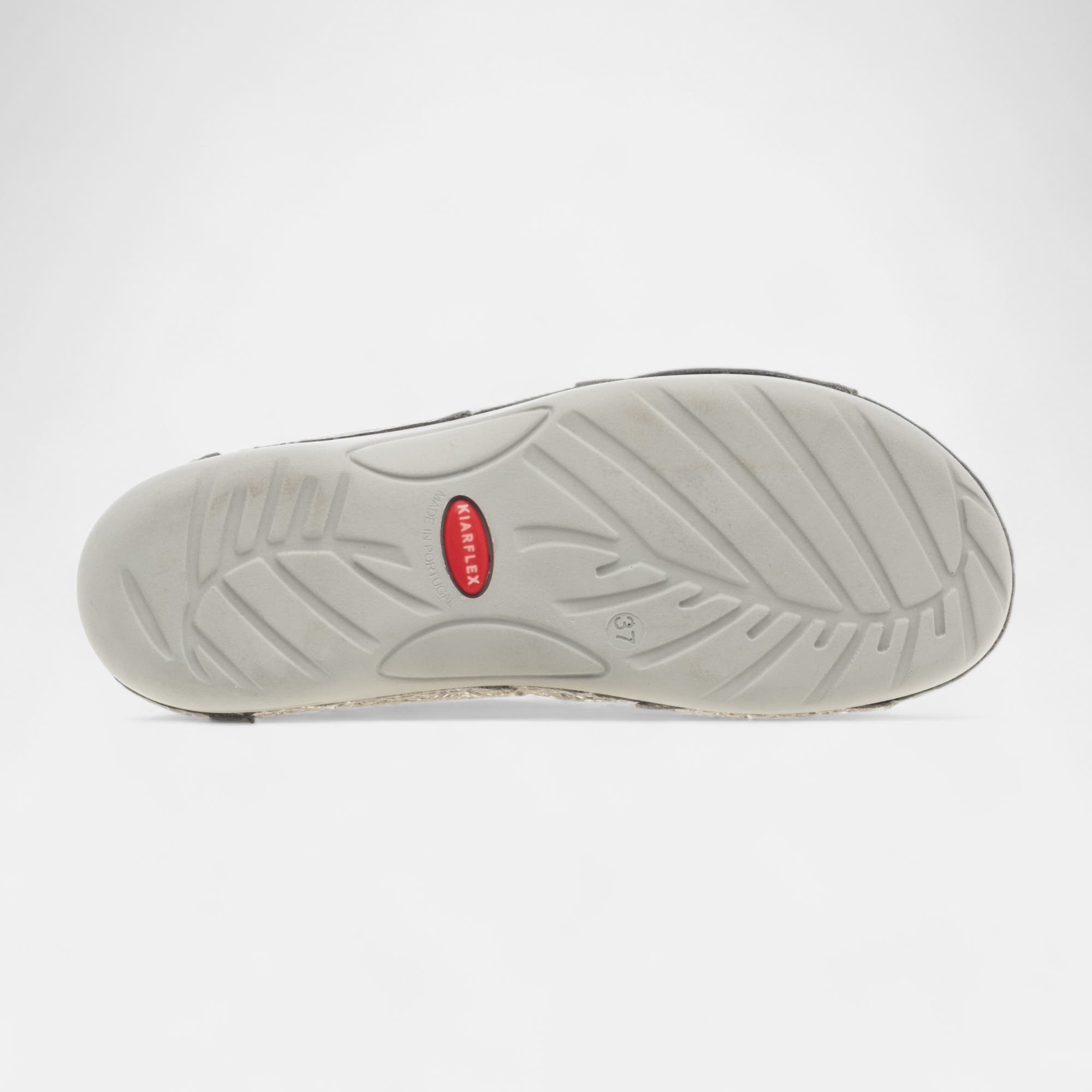 Nu-pieds confort Femme en cuir gris