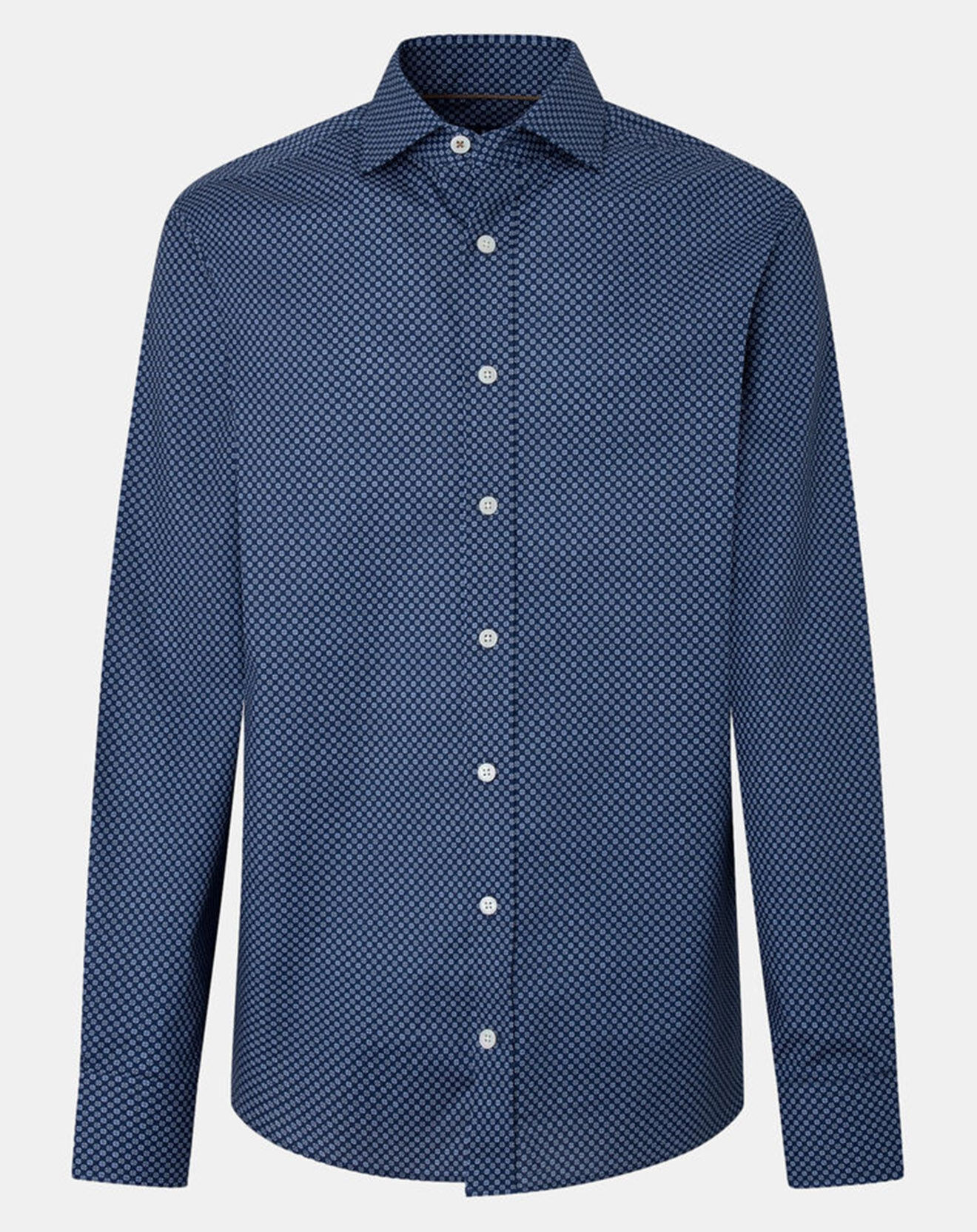 Hackett London Chemise Slim Fit imprimée bleu foncé
