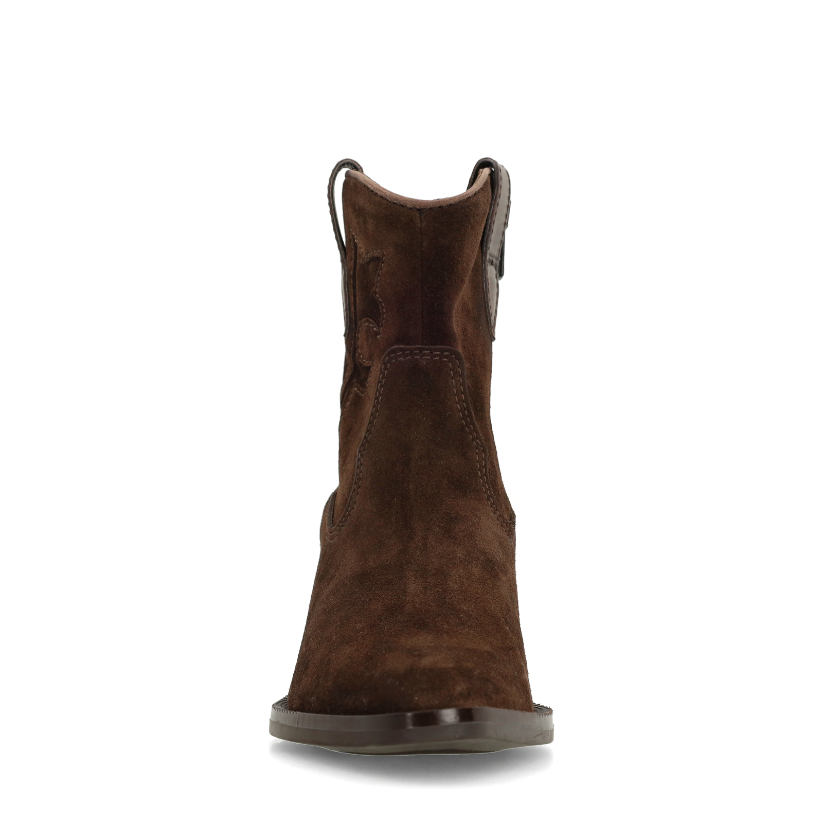Bruine suède cowboy laarsjes