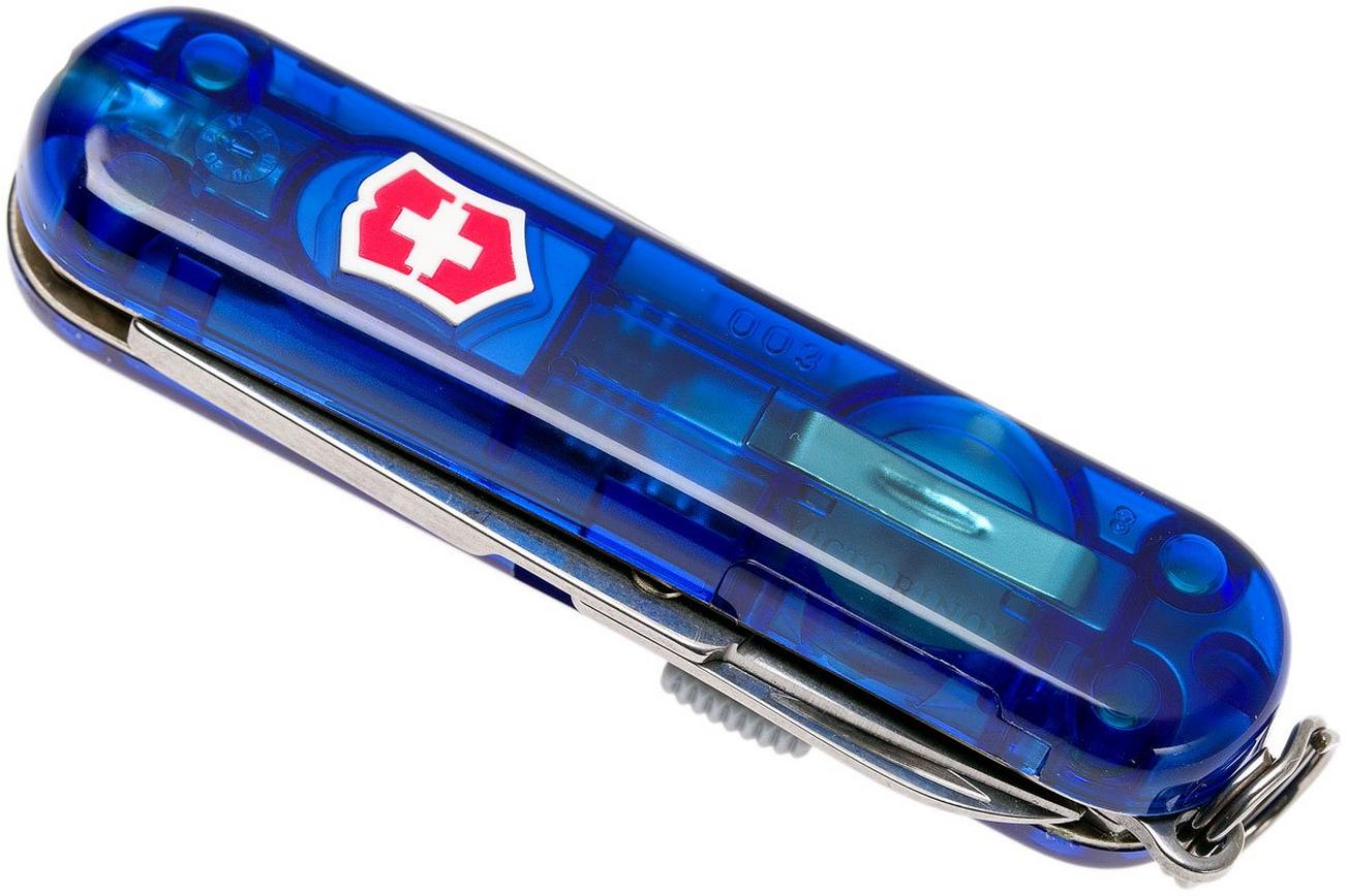 Victorinox Signature Lite transparant blauw 0.6226.T2 Zwitsers zakmes