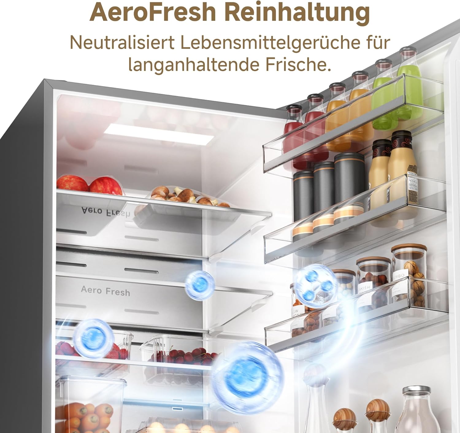 dreame Mega Pro 409 L Kühlschrank mit SpaceBoost Mega-Kapazität, schlankem Design, schneller und gleichmäßiger Kühlung, FreshFlex Multi-Modus-Zone, AeroFresh Reinhaltung und vereisungsfreier Funktion
