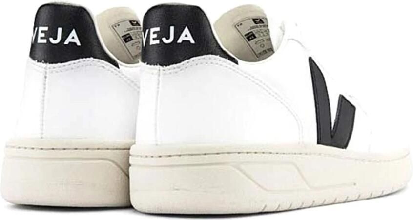 Veja V-10 den Patch Logo Geperforeerde Details Rubberen Zool White