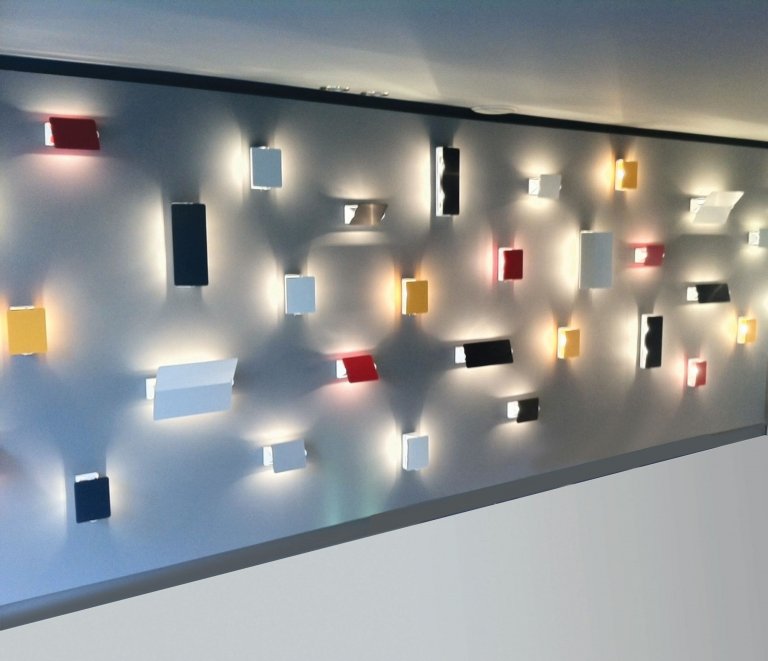 Nemo Applique à Volet Pivotant wandlamp LED wit/geel