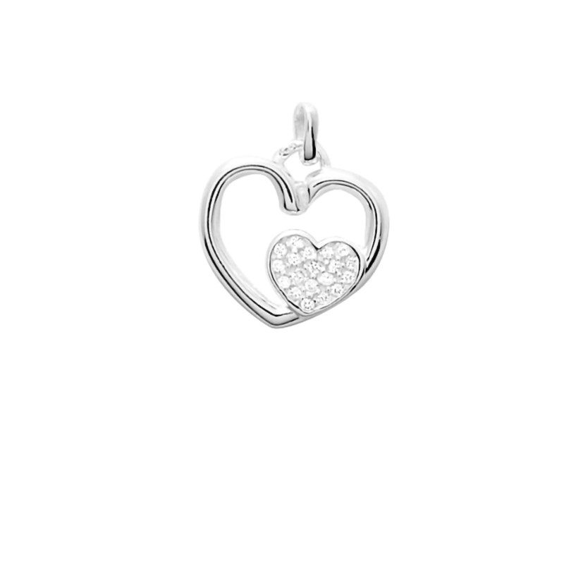 Pendentif femme - Oxyde de zirconium - Argent 925