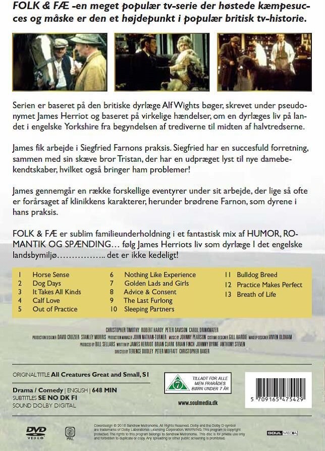 Folk Og Fæ / All Creatures Great And Small - Sæson 1 - DVD