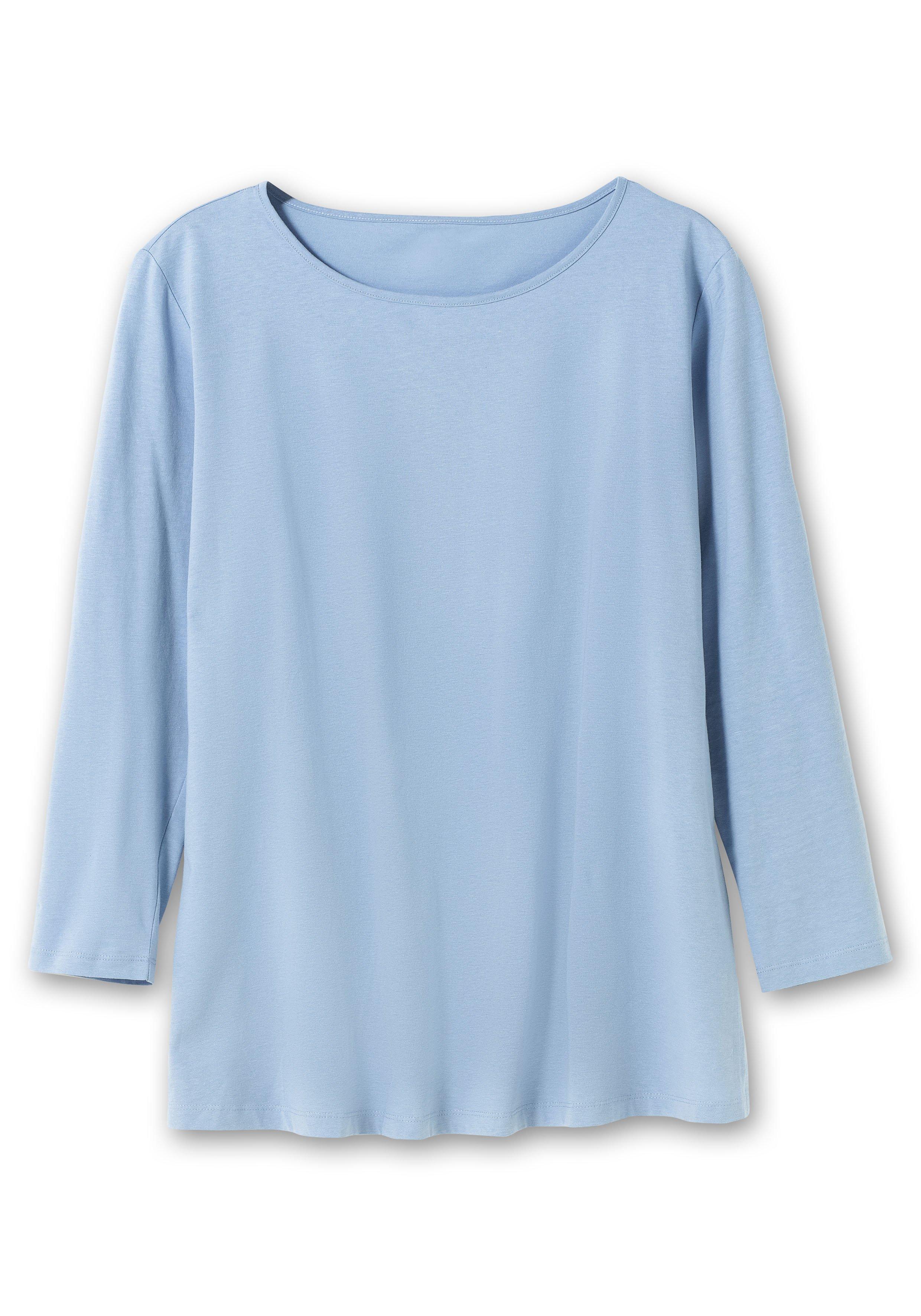 Longshirt mit hohen Seitenschlitzen