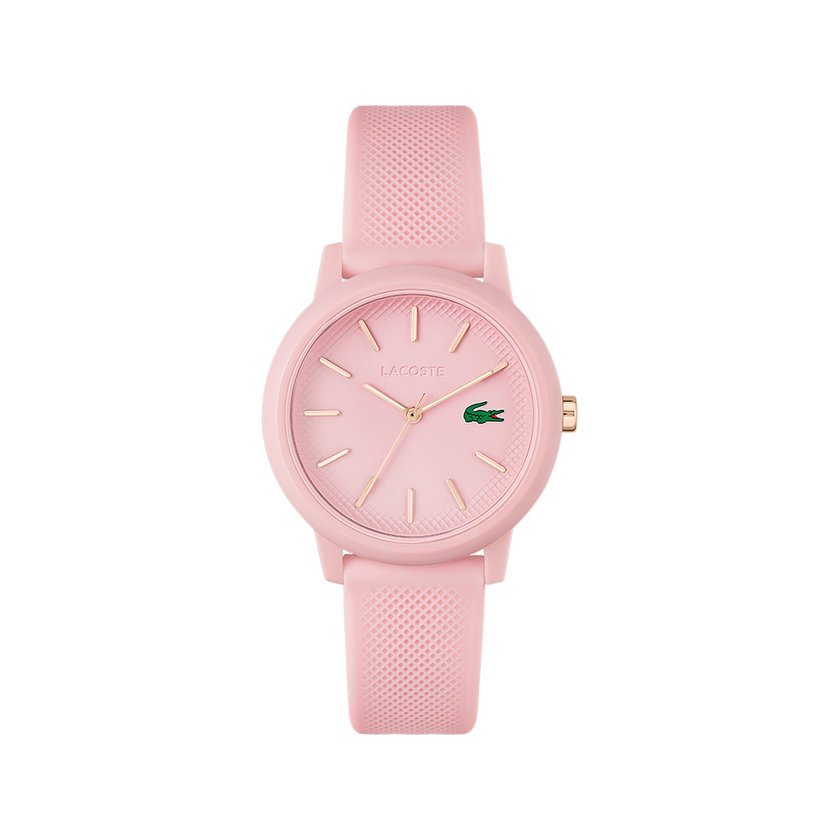 Montre Lacoste 12.12. femme résine bracelet silicone rose