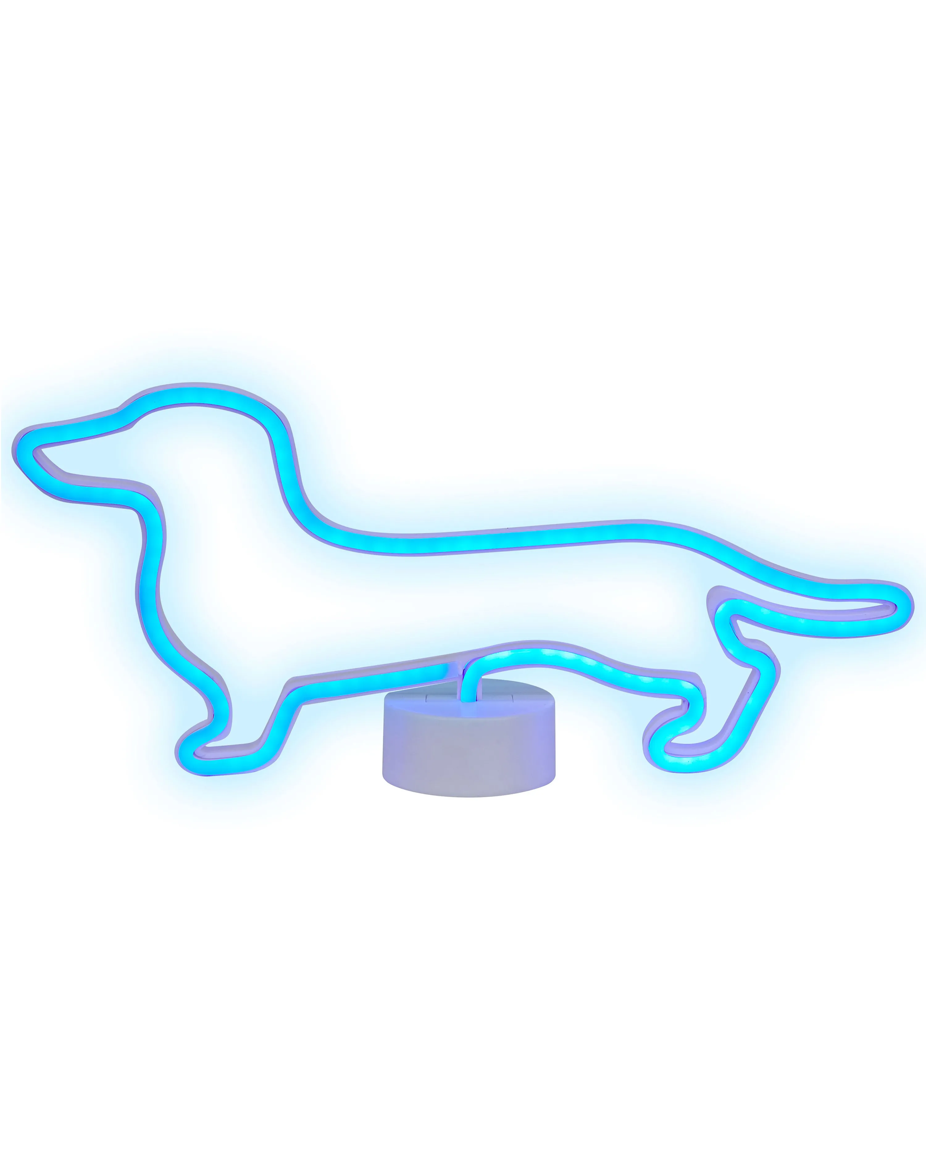 LED neon lichtbord Hond FRANCIS Blauw
