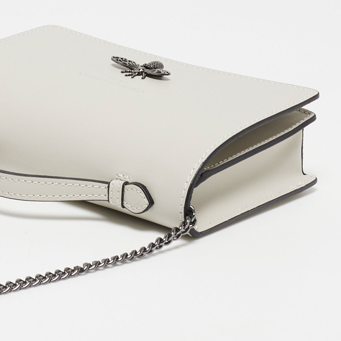 Christian Laurier Sac bandoulière en Cuir Stacy beige - 22x12x4 cm
