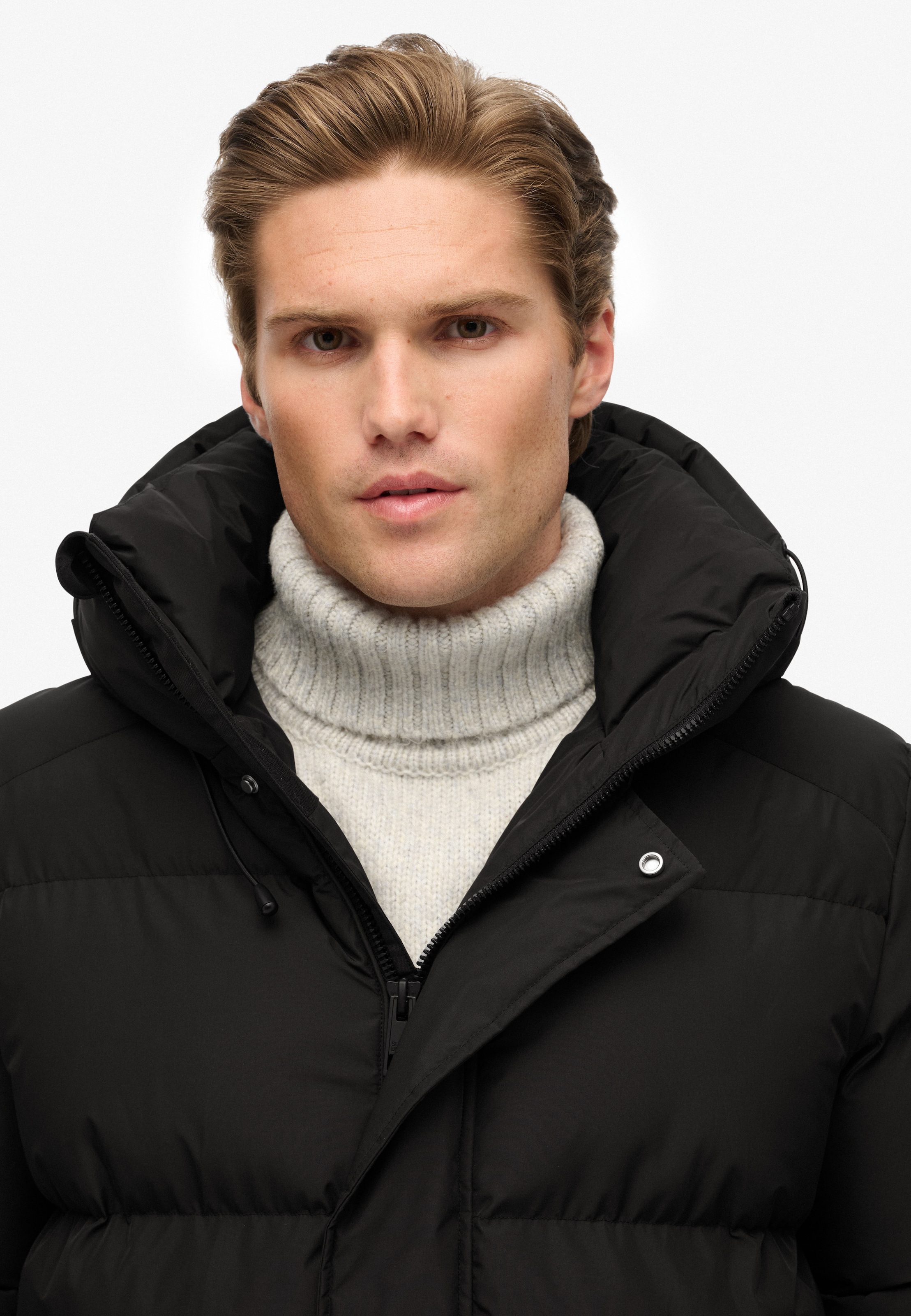 Superdry Steppjacke »HOODED 5 BAFFLE SPORTS PUFFER« mit Kapuze