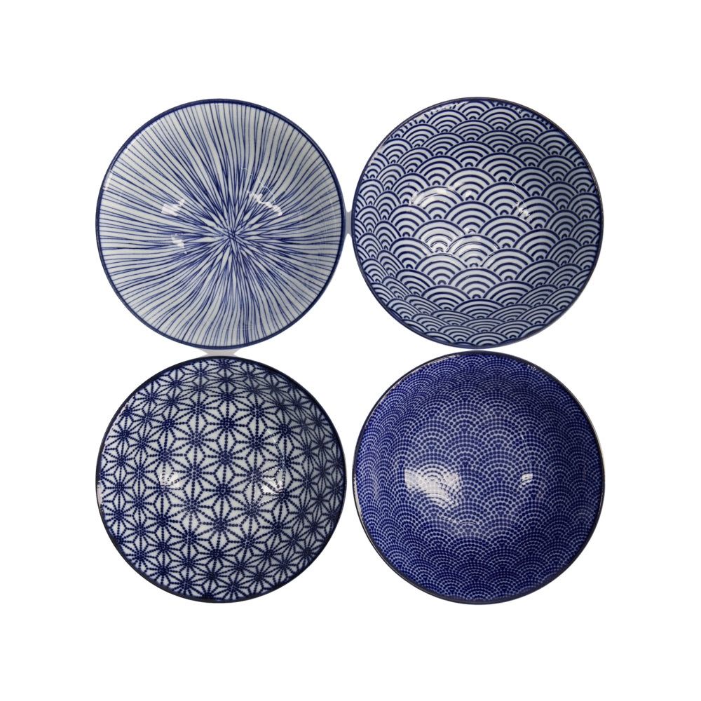 Tokyo Design Studio  Nippon skåle, Blue Tayo - 4 stk.