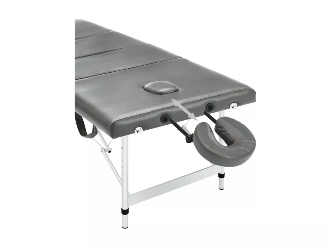 Table de massage 4 argenté 186 x 68 x 59 cm 02_0001799