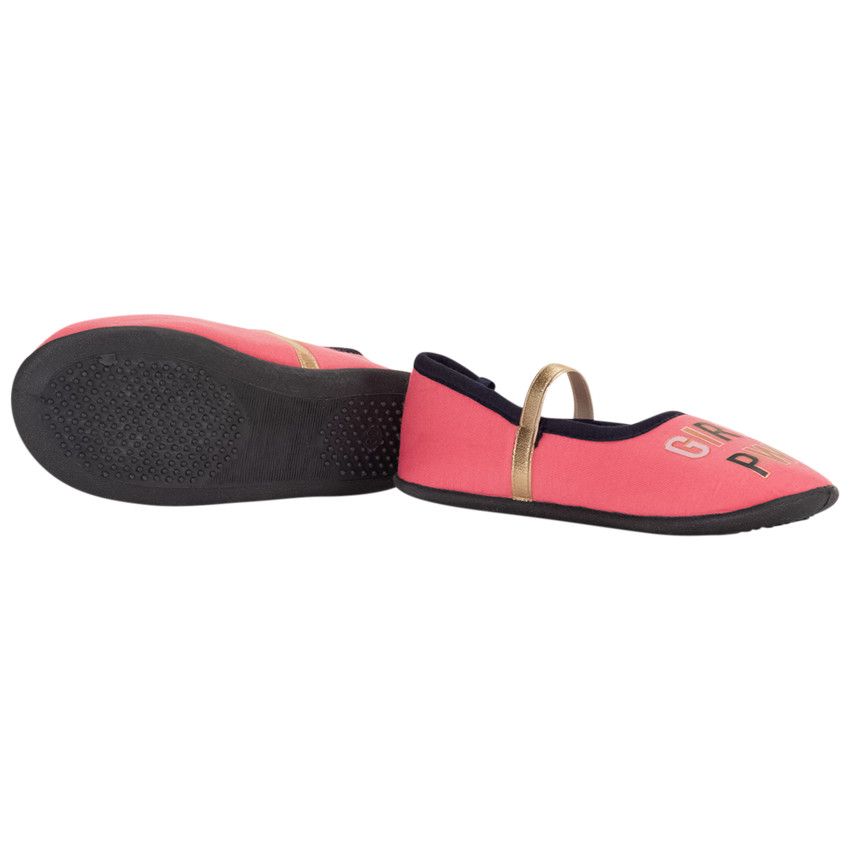 Chaussons babies print girly pour fille - Fuchsia