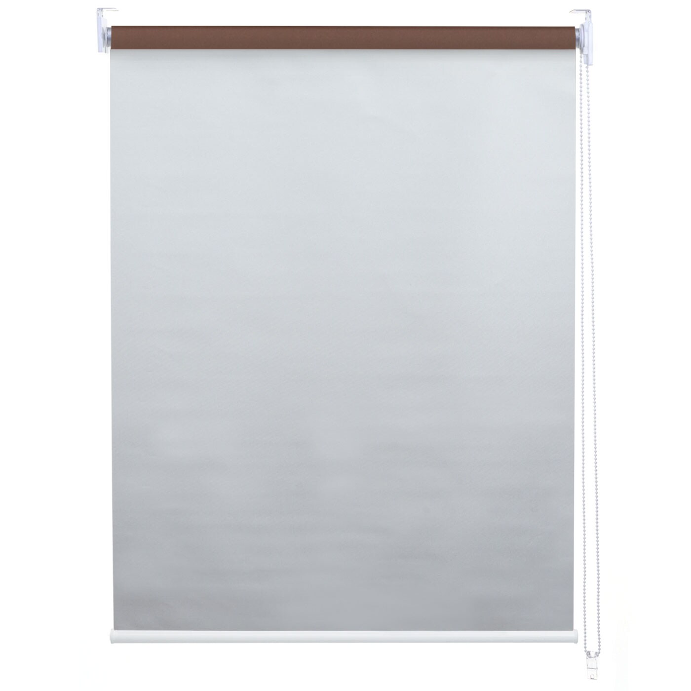 Rollo MCW-D52, Fensterrollo Seitenzugrollo Jalousie, Sonnenschutz Verdunkelung blickdicht 40x160cm ~ braun