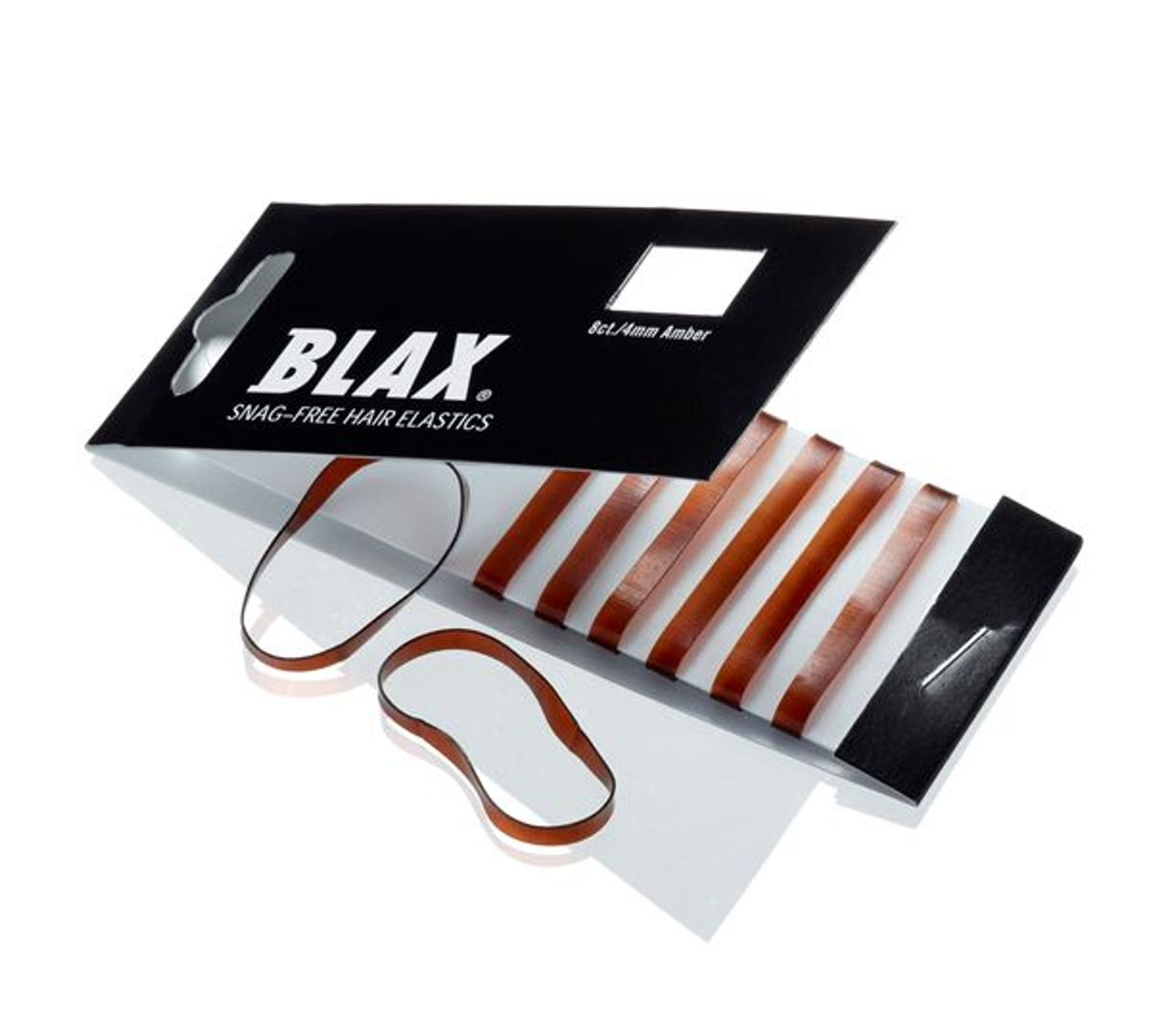 BLAX Snag-Free Hair Elastics Brown 8 Stk