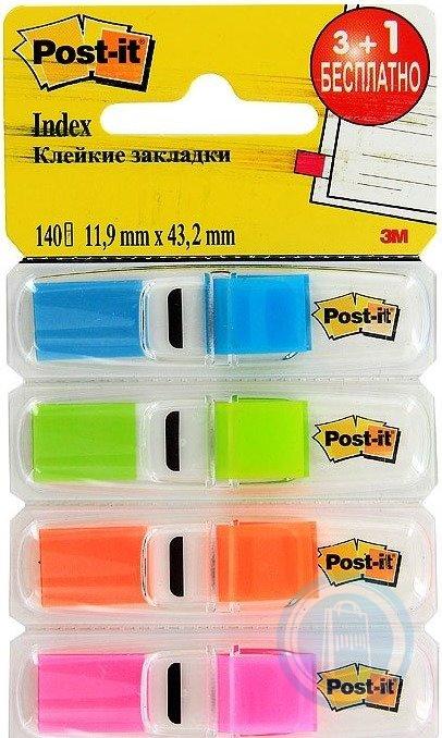 Dispensador com Sinalizadores Index 4 Cores Post It