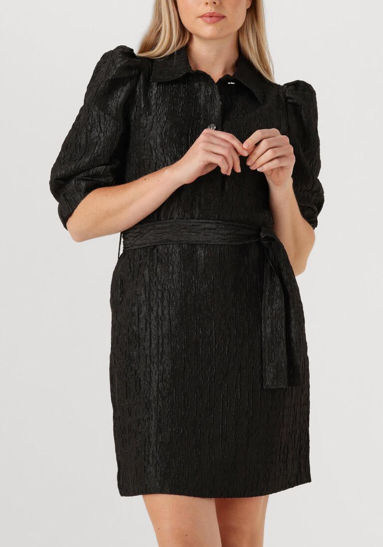 zwarte dante6 mini jurk koda shirt dress