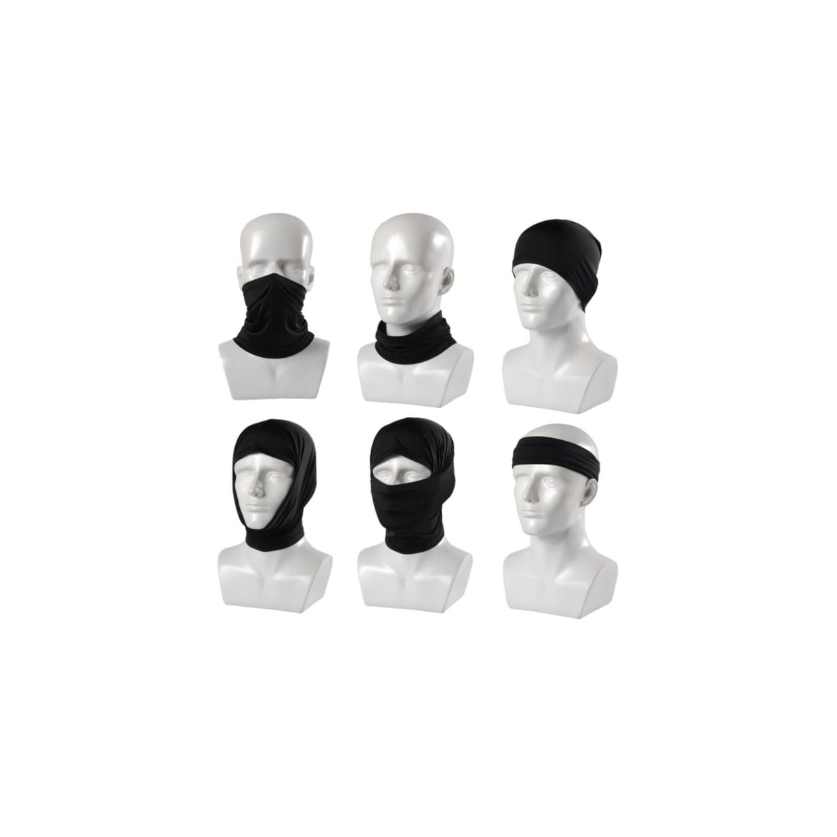 Hals / halsvarmer, 2-pakning, sort Sort M