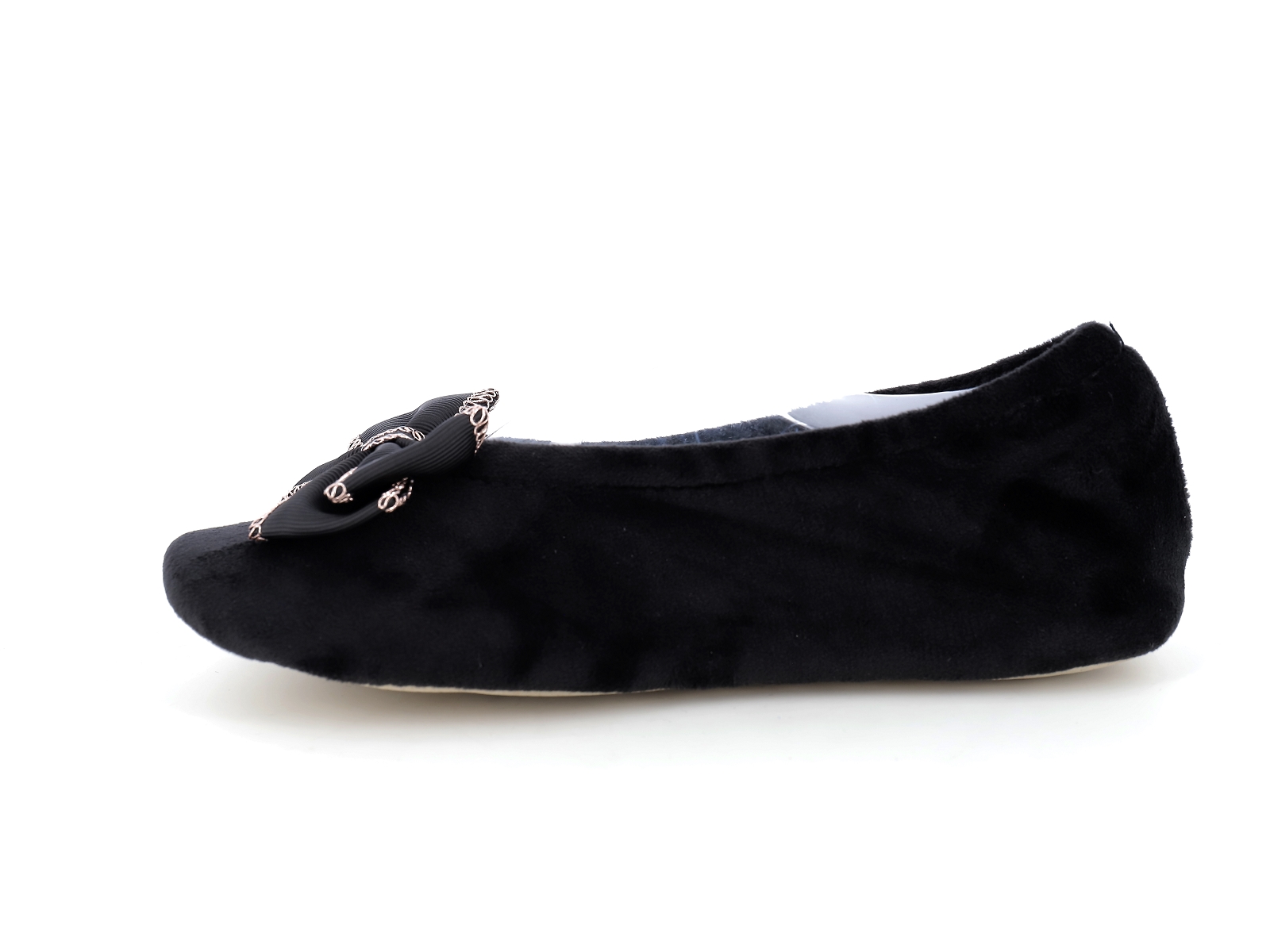 Isotoner-97389 Textile Velours Noir