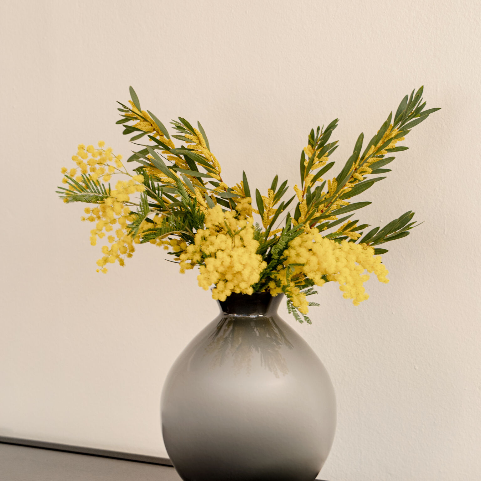 Silvana Grey - Glass Vase 33 cm