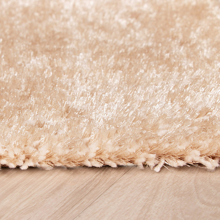 Hoogpolig vloerkleed - Glazy Creme | Luxe hotel gevoel