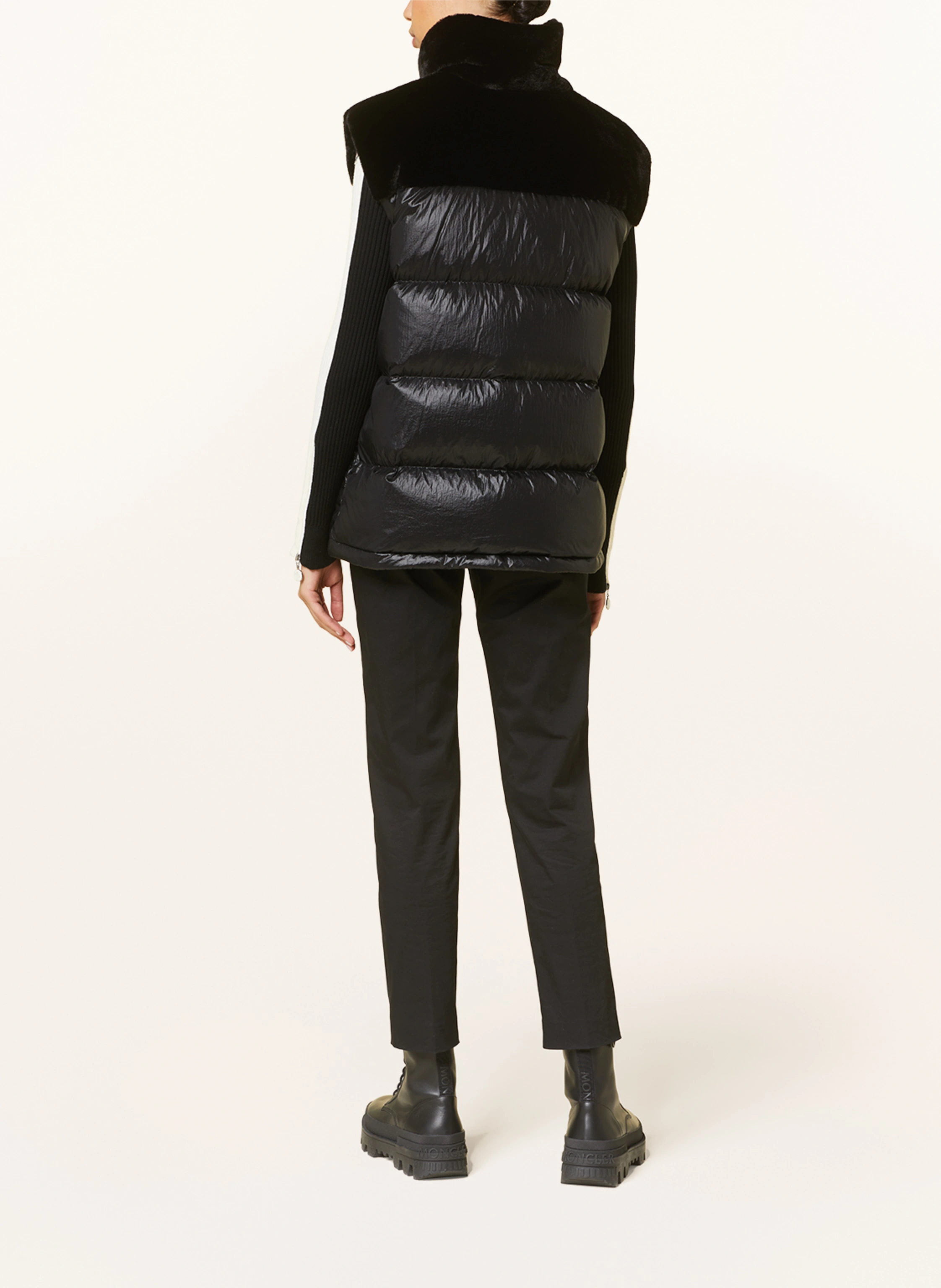 MONCLER Daunenweste LEMPA mit Kunstpelz