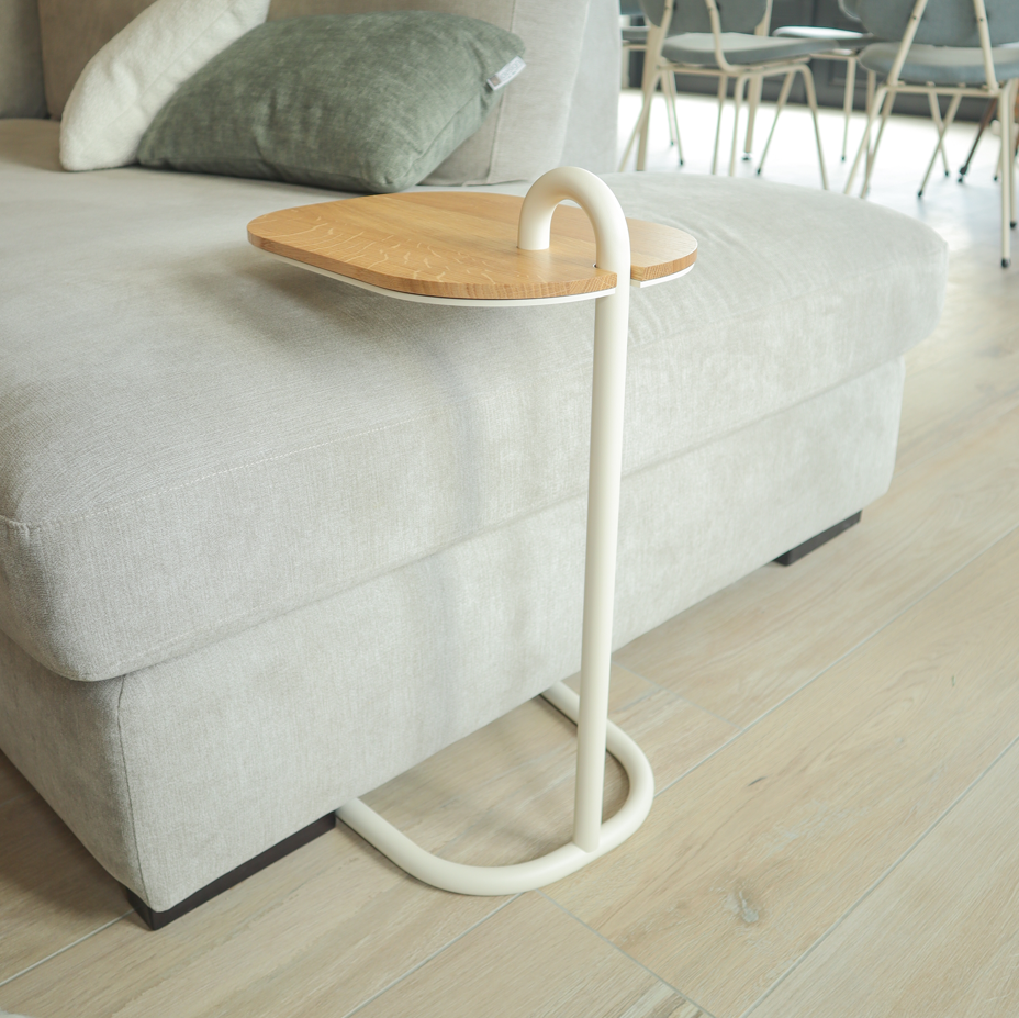 Stand by Me bijzettafel Oak Natural (49cm hoog) - RAL9005 Jet Black