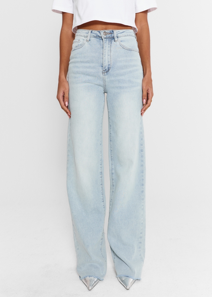 Straight leg stretch jeans breeze blauw