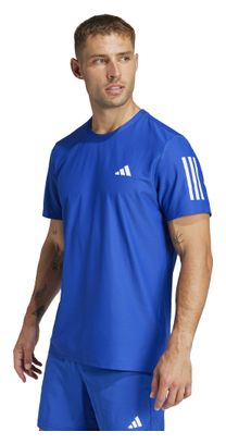 Maillot manches courtes adidas Own The Run Bleu Homme