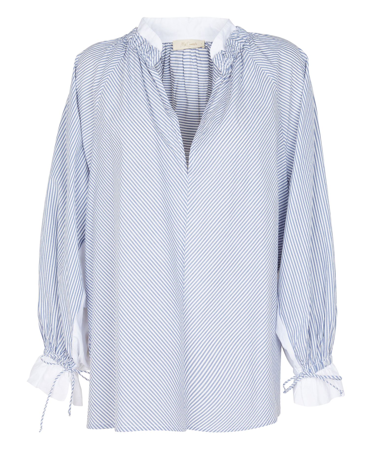 WALLY - Top ample col V en coton | Gris