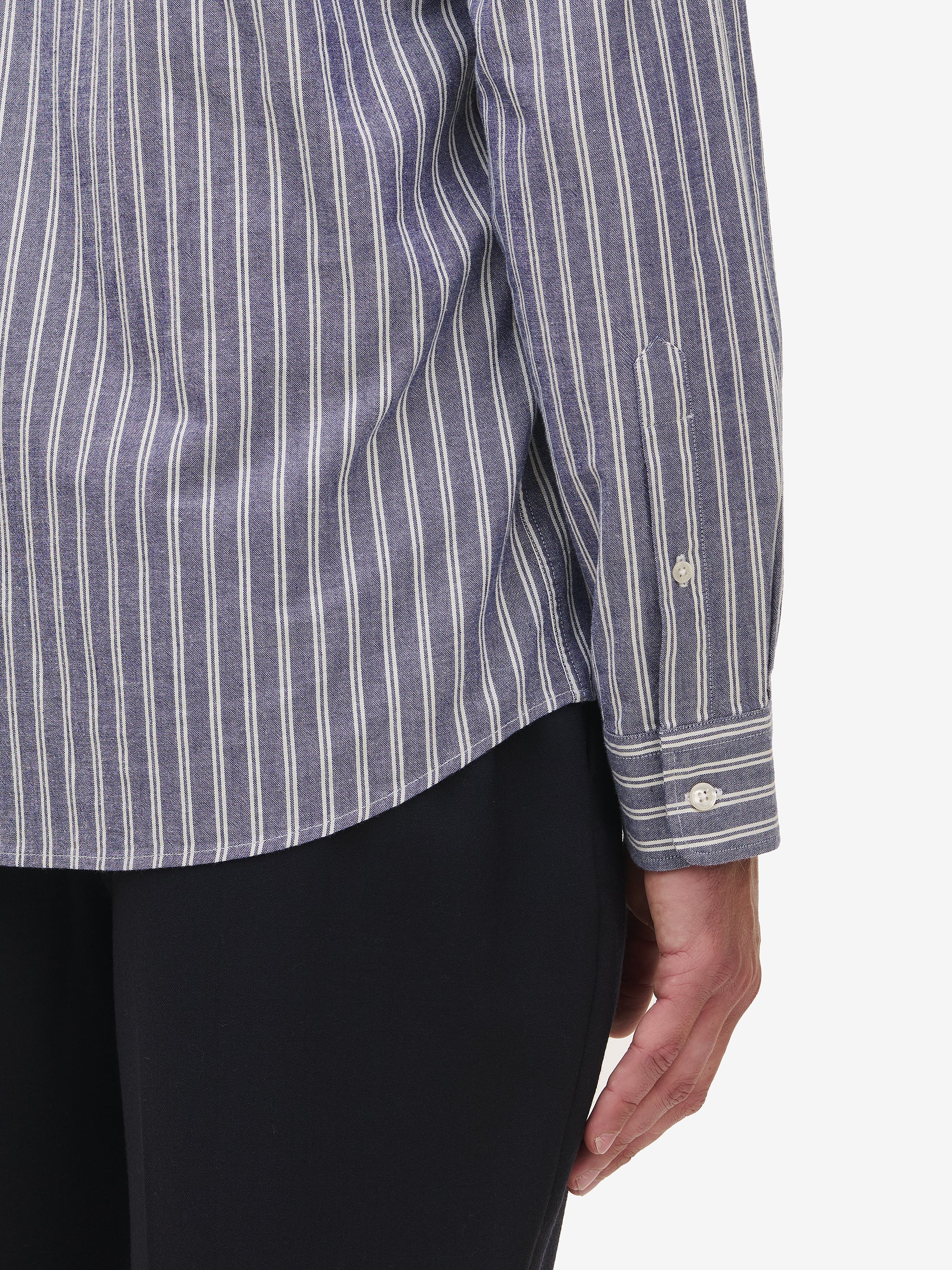 Brookvale Wide Stripe Cotton SH01009-BLU