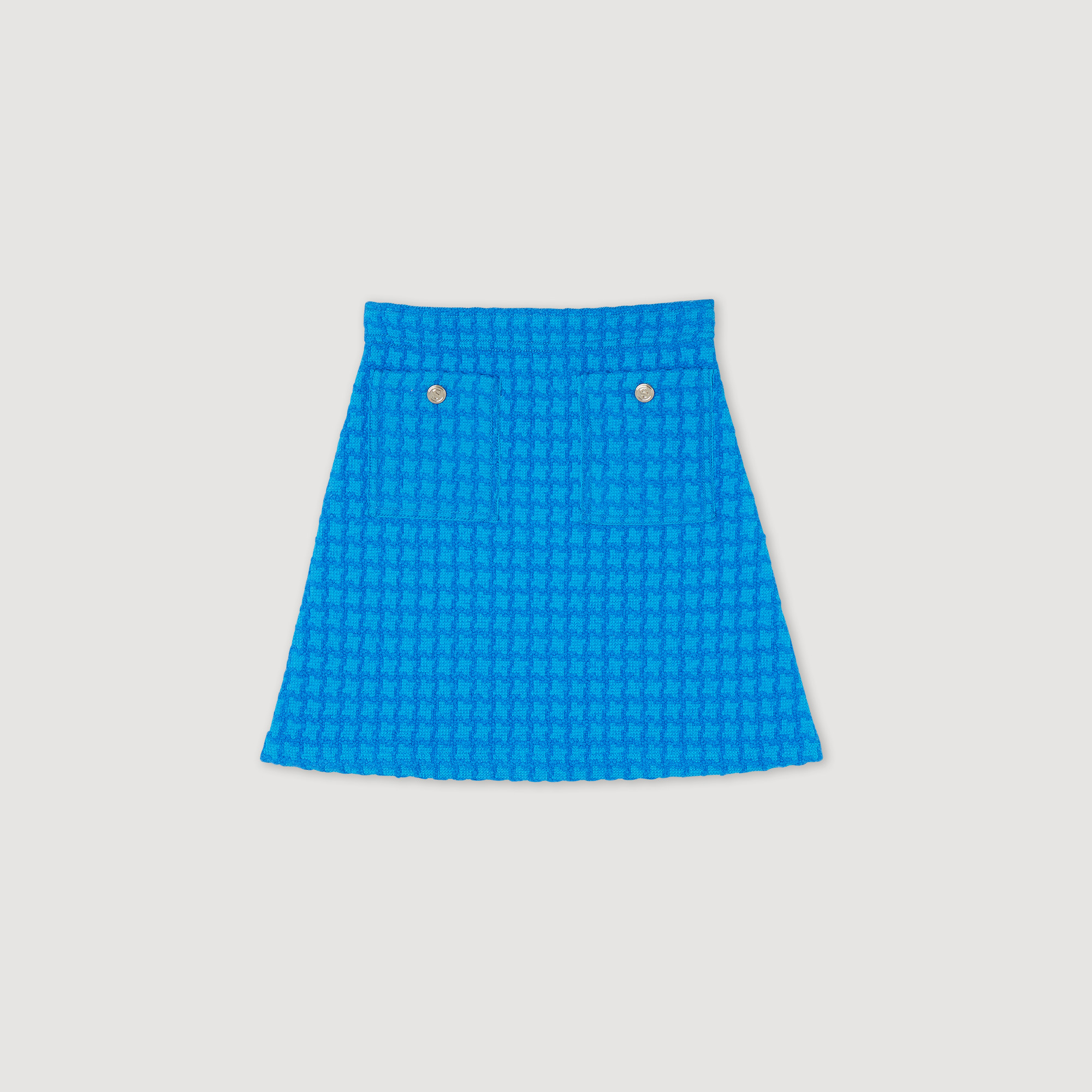 Jupe courte en tweed