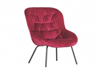 Sessel Fiona Rot/Schwarz 66x86/42x77 cm